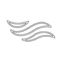 Wind icon in line style