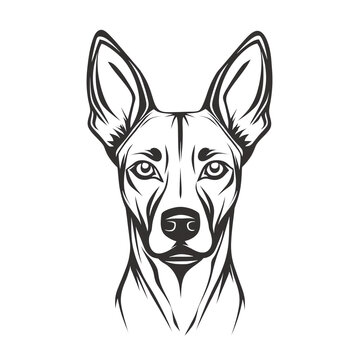 recommend clip art: Cute Dog Line Art | Minimalist Pet Illustration PNG