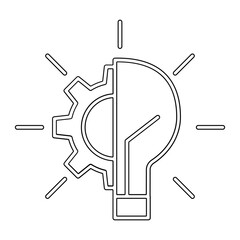 Creative icon in line style