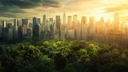 Obraz premium Long-Term Sustainability Visual 