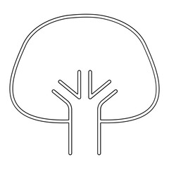Tree icon in line style