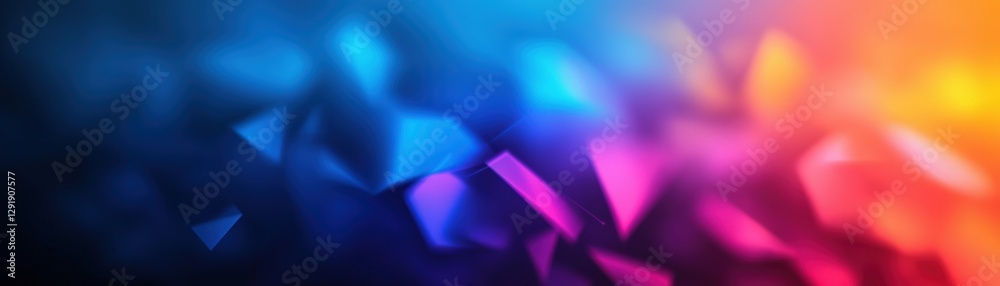 Poster abstract colorful geometric background with triangles and shapes in vibrant hues and patterns