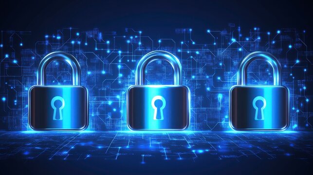 Abstract Security and Encryption Background Design