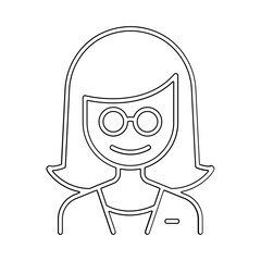 Doctor icon in line style