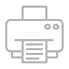 Printer icon in line style