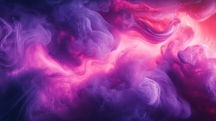 Fototapeta premium Ethereal clouds of colorful smoke swirling gently in the light