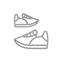 Sneakers icon in line style
