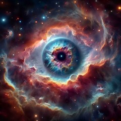 
illustration representing the eyes of the universe 17