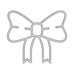 Ribbon icon in line style