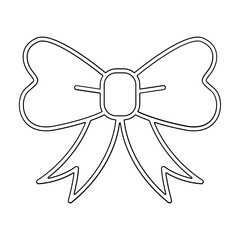 Bow icon in line style