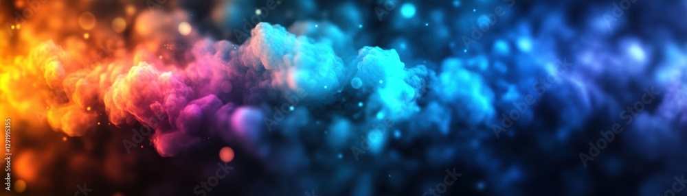 Poster colorful abstract background with vibrant patterns and textures suitable for various design projects