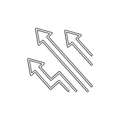 Growth icon in line style