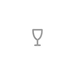 Glass icon in line style