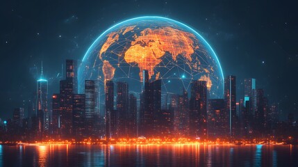 Obraz premium World wide web concept, network,