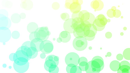 Yellow green circle with bokeh effect background. Generative AI.