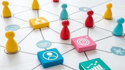 Inspirational teamwork and creativity concept image featuring diverse professionals collaborating on a project sharing ideas and utilizing modern technology for effective brainstorming