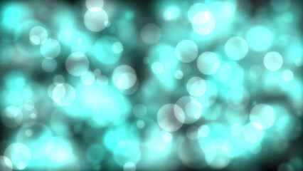 Light blue circle with bokeh effect background. Generative AI.