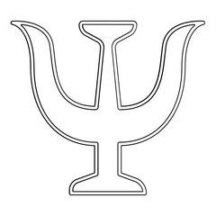 Psychology symbol icon in line style