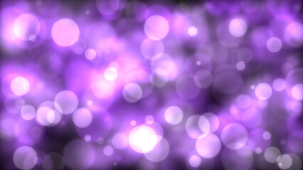 Purple circle with bokeh effect background. Generative AI.