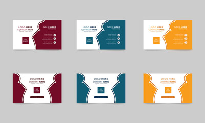 modern business card design template
