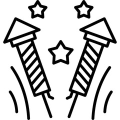 Colorful Fireworks Icon