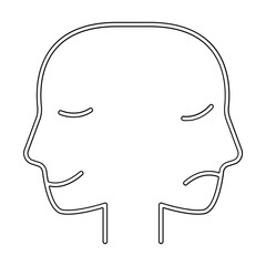 Bipolar icon in line style