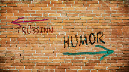 Signposts the direct way to humor versus gloom