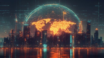 Fototapeta premium World wide web concept, network,