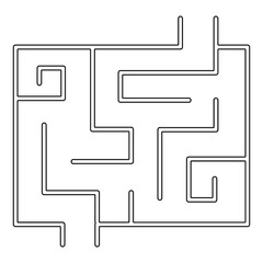 Labyrinth icon in line style