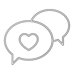 feedback icon in line style