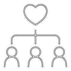 Foundation icon in line style