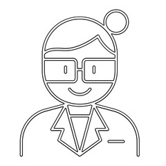 Teacher icon in line style