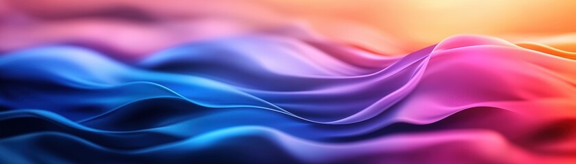 Fototapeta premium Abstract background with colorful wavy lines and shapes in vibrant hues for creative design projects