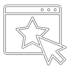customer experience icon in line style