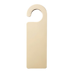 spring season equipment, Blank door hanger  isolated on a white background.