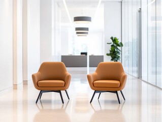 lobby seating with chairs in a modern office
