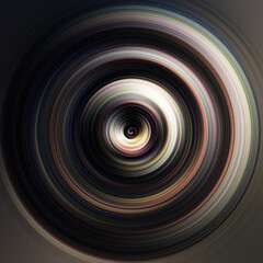 Colorful radial motion effect. Abstract rounded background. Color curves and sphere. Multi color gradient rings and circles wallpaper. Colored texture backdrop and banner.