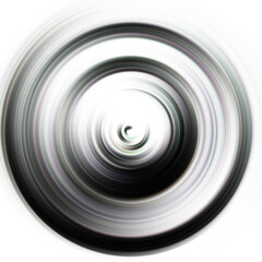 Colorful radial motion effect. Abstract rounded background. Color curves and sphere.