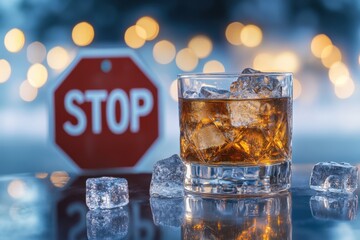 Drink responsibly with an alcoholic beverage