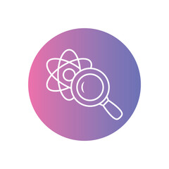 Scientific Discovery vector icon stock illustration