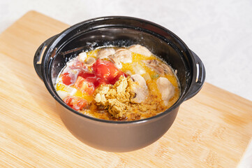 レンジで作るバターチキンカレー