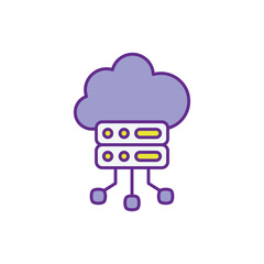 Big data vector icon stock illustration