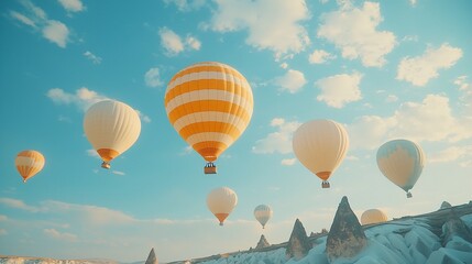 Colorful Hot Air Balloons over Cappadocia