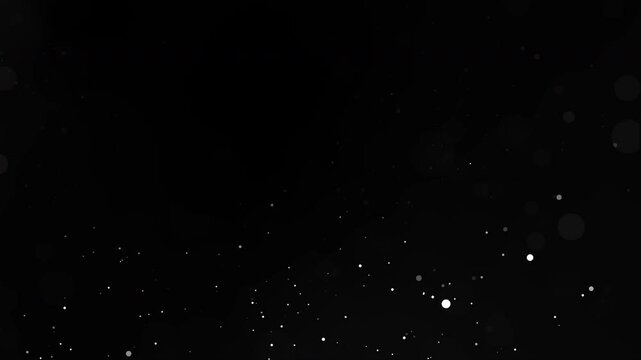 transparent snow, snow flakes Christmas overlay, black background. Winter, slowly falling snow effect. High quality 4k footage. Alpha channel