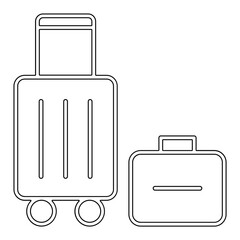 Baggage icon in line style