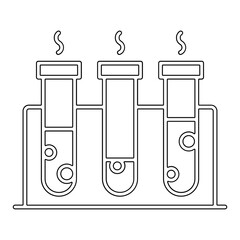 Experiment icon in line style