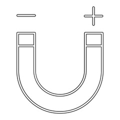 Physics icon in line style