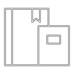 Books icon in line style