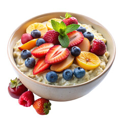 bowl of muesli with berries