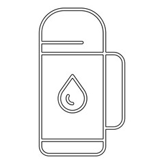 Thermos icon in line style